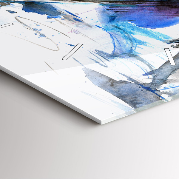 Horloge murale carrée Dalmatien et parapluie