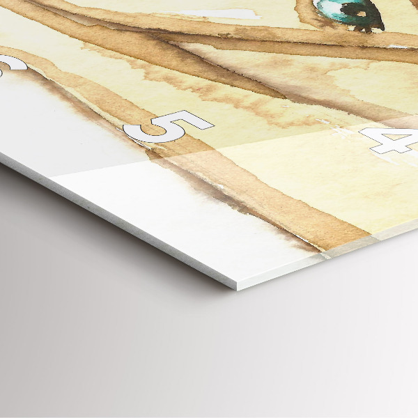 Horloge murale carrée 'Portrait d''une femme'