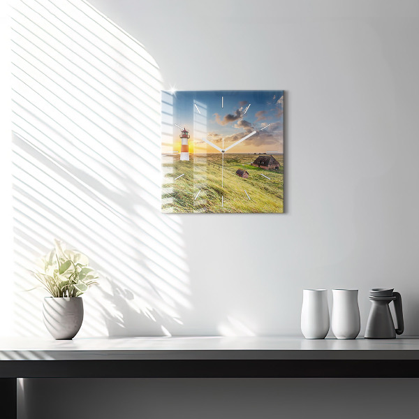 Horloge murale carrée Phare