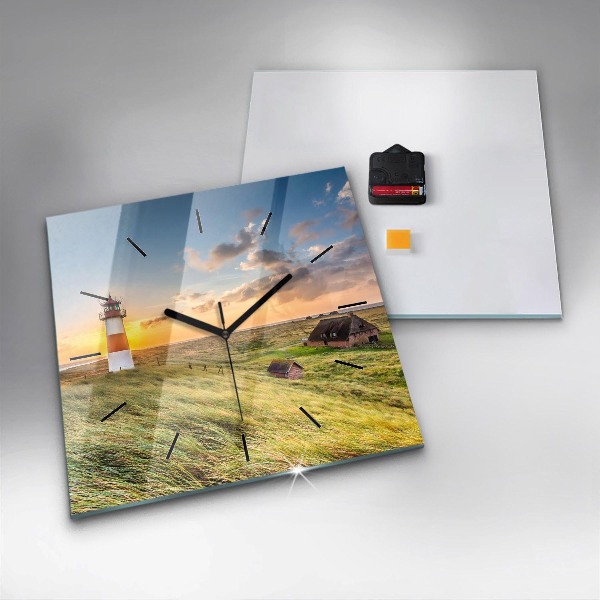 Horloge murale carrée Phare