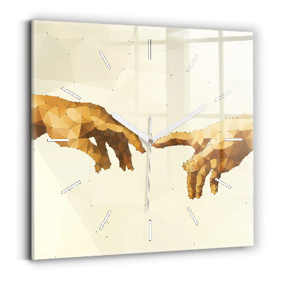 Horloge murale carrée 'Création d''Adam'