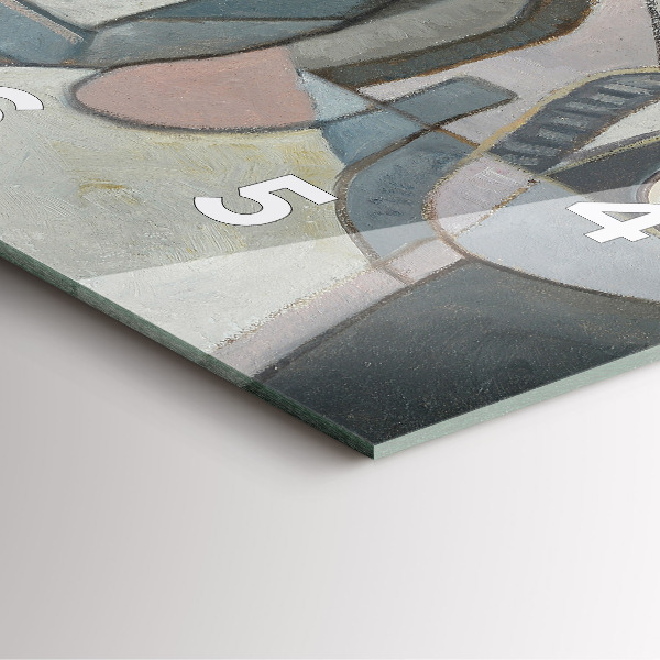 Horloge murale carrée Peinture abstraite