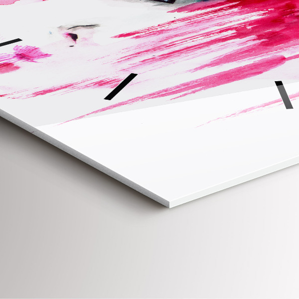 Horloge carrée en verre 'Les multiples visages de l''abstraction'