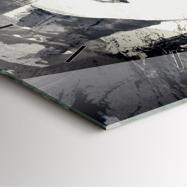 Horloge carrée en verre Femme - aquarelles