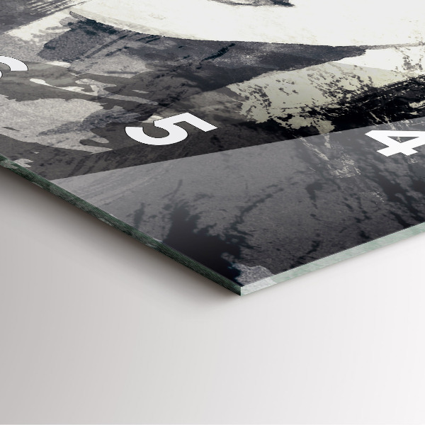 Horloge carrée en verre Femme - aquarelles