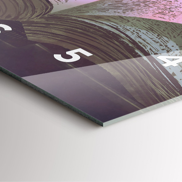 Horloge murale carrée 'Livre d''abstraction'