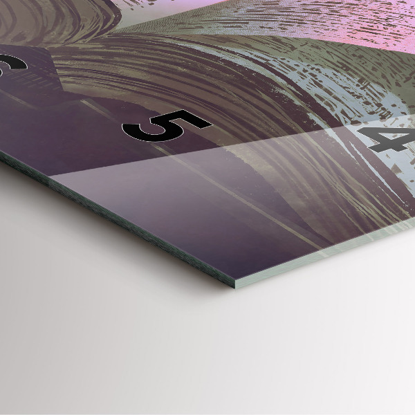 Horloge murale carrée 'Livre d''abstraction'