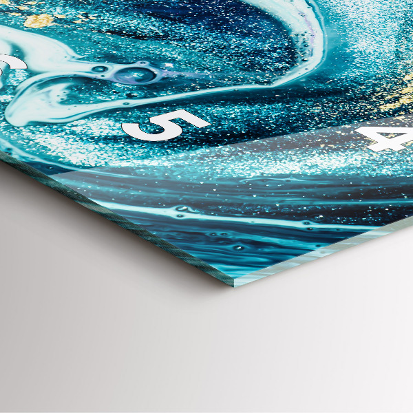 Horloge murale carrée Marbre abstrait