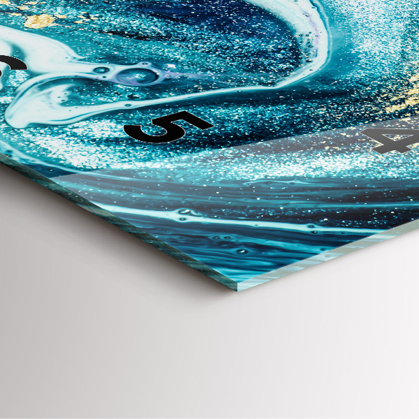 Horloge murale carrée Marbre abstrait