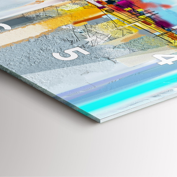 Horloge murale carrée Pont abstrait