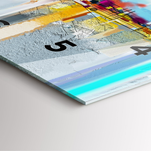 Horloge murale carrée Pont abstrait