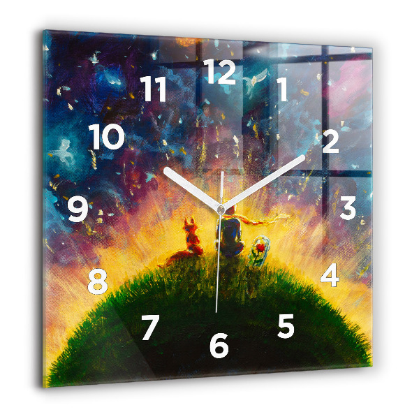 Horloge murale carrée Abstraction Le Petit Prince