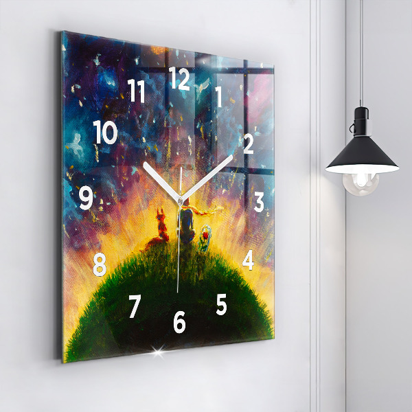 Horloge murale carrée Abstraction Le Petit Prince