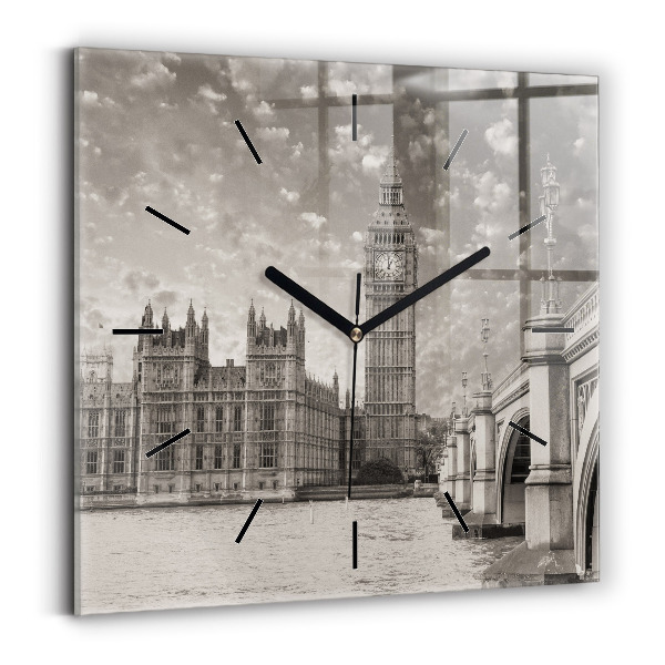 Horloge carrée en verre Londres Angleterre Big Ben
