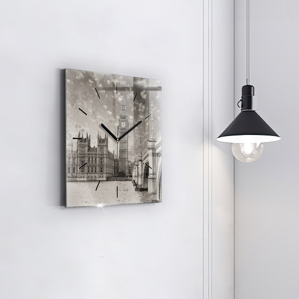 Horloge carrée en verre Londres Angleterre Big Ben