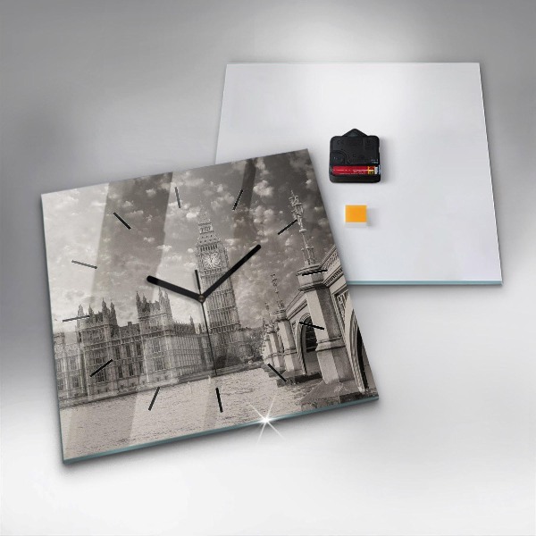 Horloge carrée en verre Londres Angleterre Big Ben
