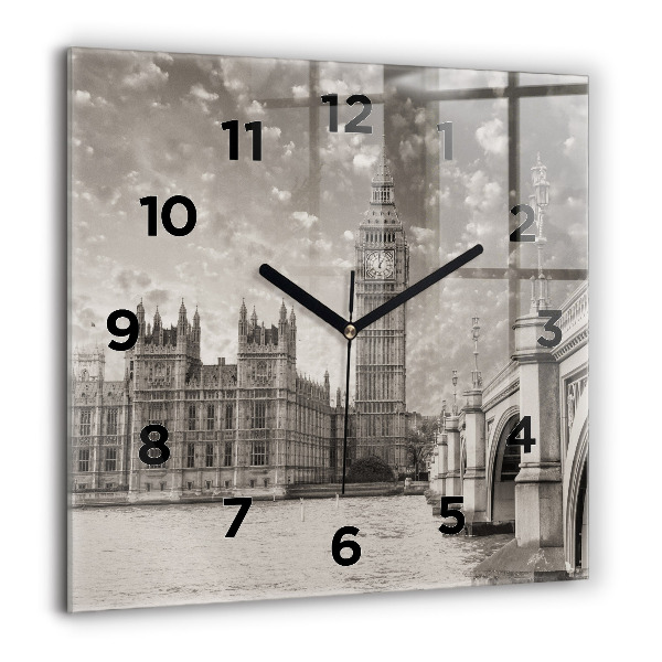 Horloge carrée en verre Londres Angleterre Big Ben