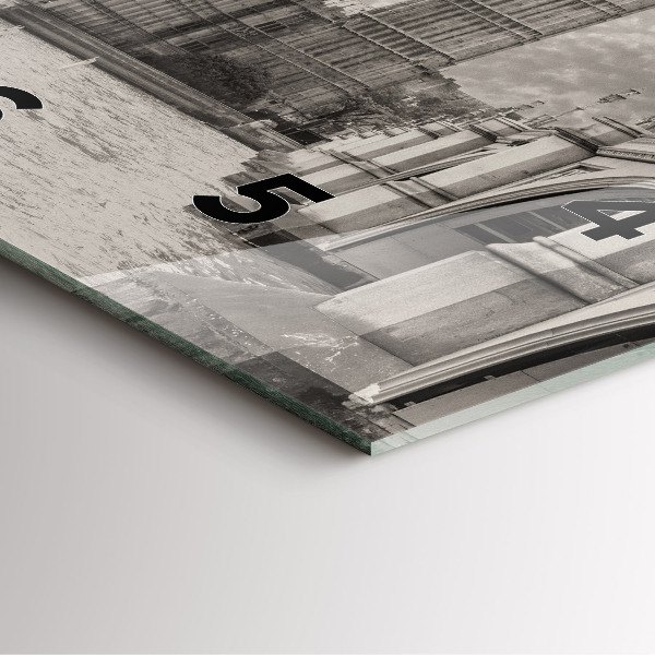 Horloge carrée en verre Londres Angleterre Big Ben