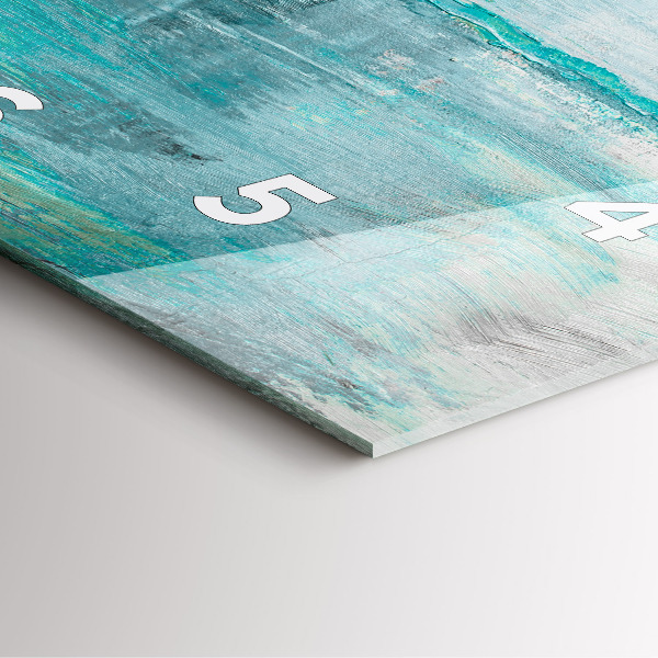 Horloge carrée en verre 'Texture d''huile abstraite'