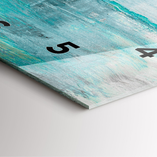 Horloge carrée en verre 'Texture d''huile abstraite'