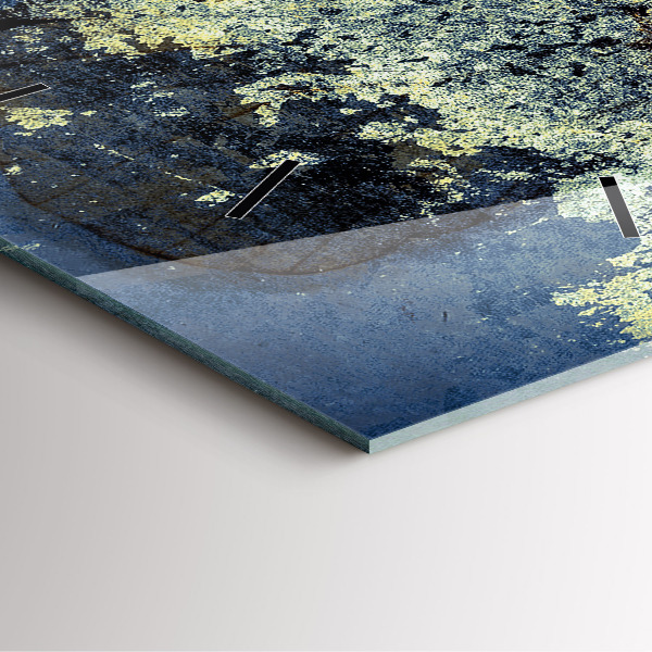 Pendule carrée en verre Papillon style vintage