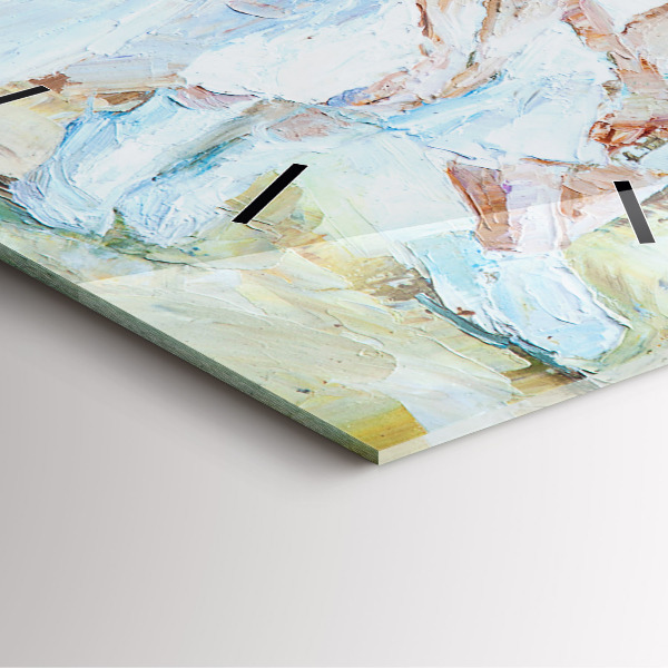 Pendule carrée en verre Jeunes ballerines