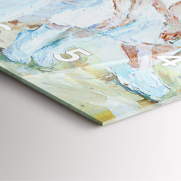 Pendule carrée en verre Jeunes ballerines