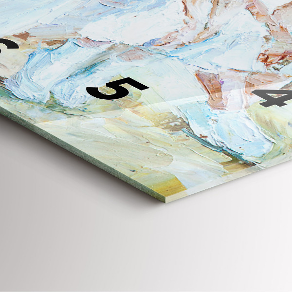 Pendule carrée en verre Jeunes ballerines