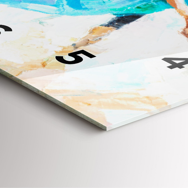 Pendule carrée en verre Préparation de la ballerine