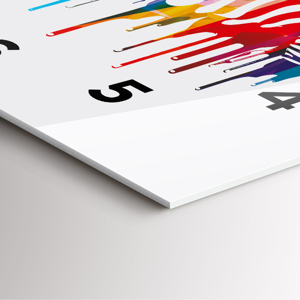 Pendule carrée en verre Zèbre coloré