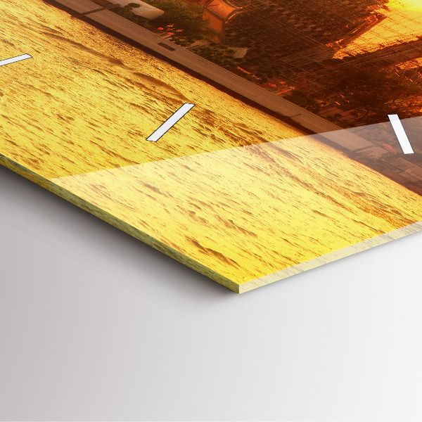 Pendule carrée en verre Wat Arun, Bangkok, Thaïlande