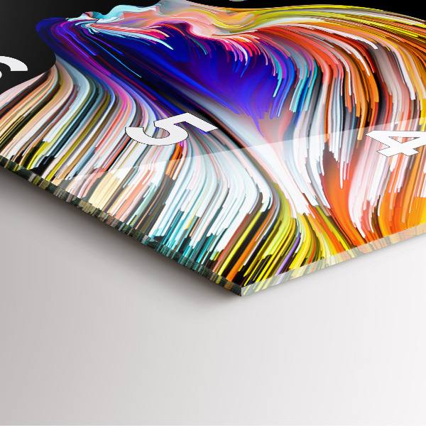 Pendule carrée en verre 'L''art émotionnel'