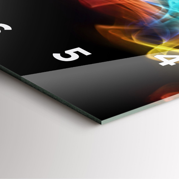 Horloge murale carrée Lignes colorées abstraites