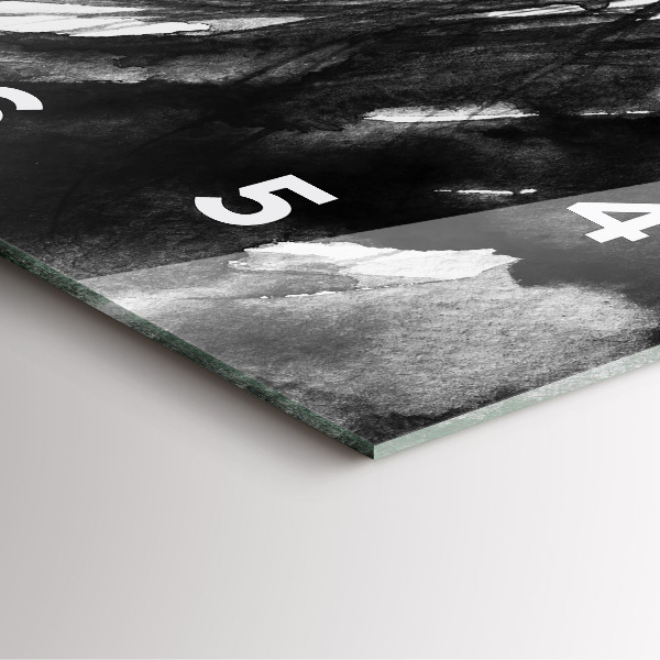 Pendule carrée en verre 'Portrait d''une femme'