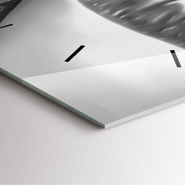 Horloge murale carrée Les lèvres de la femme