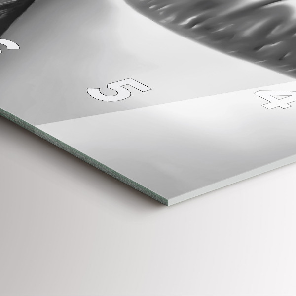 Horloge murale carrée Les lèvres de la femme