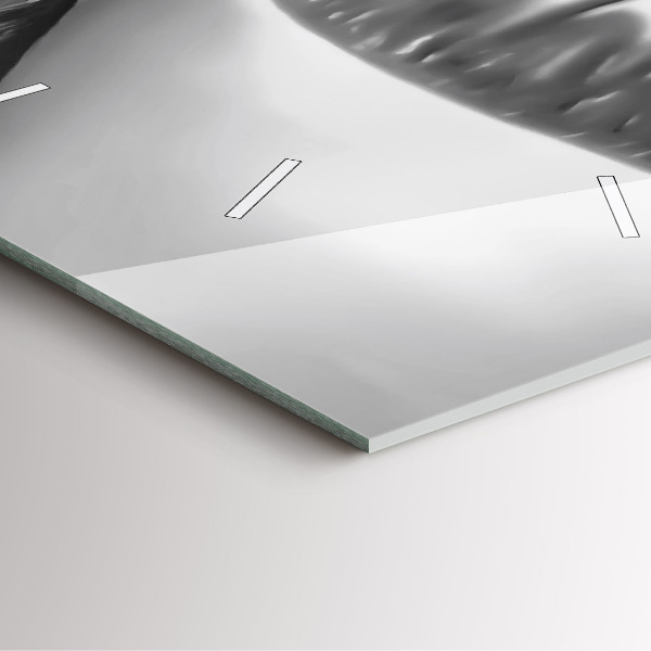 Horloge murale carrée Les lèvres de la femme