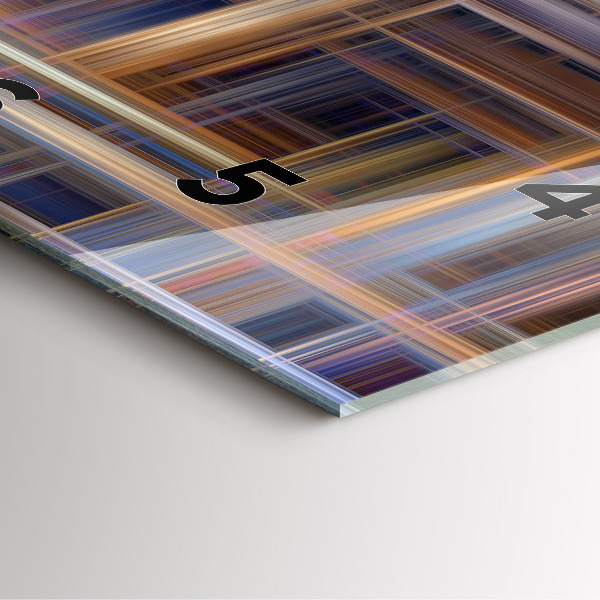 Horloge murale carrée Géométrie abstraite