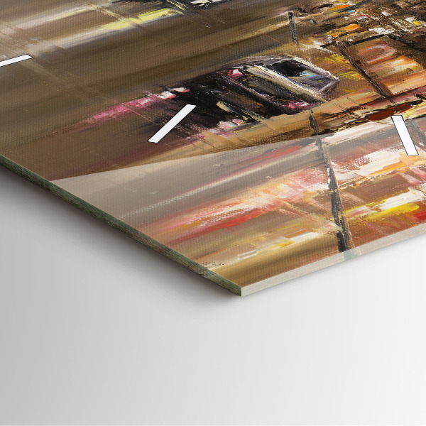 Horloge murale carrée Architecture de la ville de Paris