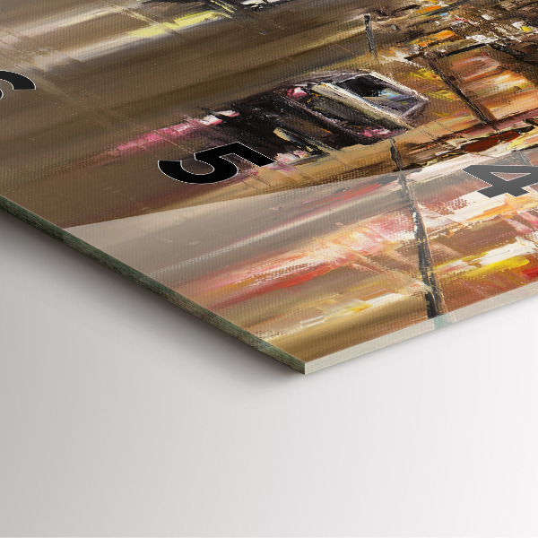 Horloge murale carrée Architecture de la ville de Paris