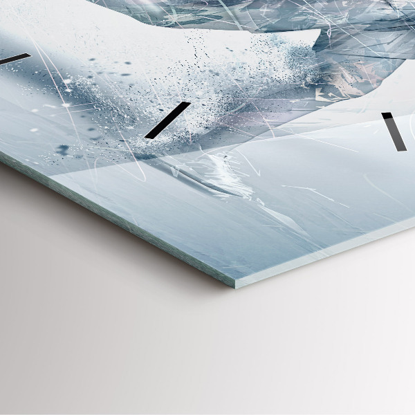 Horloge murale carrée Homme qui court