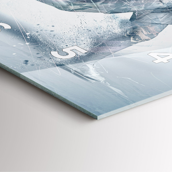 Horloge murale carrée Homme qui court