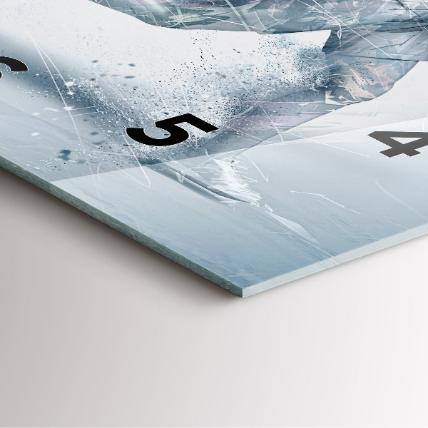 Horloge murale carrée Homme qui court