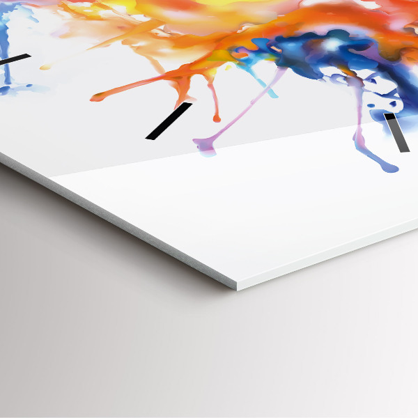 Horloge murale carrée Lion - aquarelle