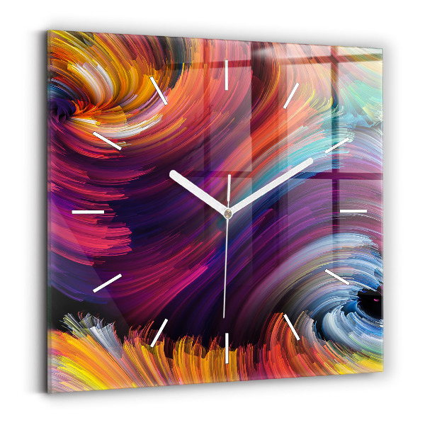 Horloge murale carrée 'Salle d''abstraction'
