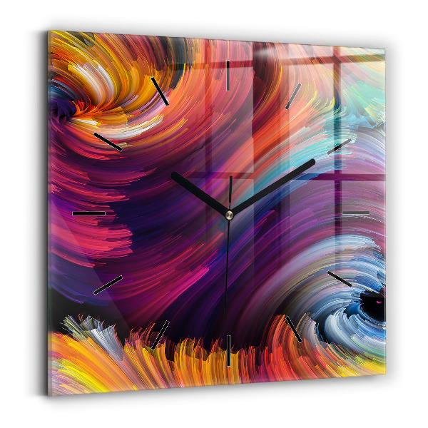 Horloge murale carrée 'Salle d''abstraction'