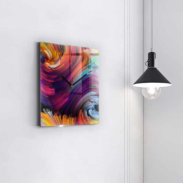 Horloge murale carrée 'Salle d''abstraction'