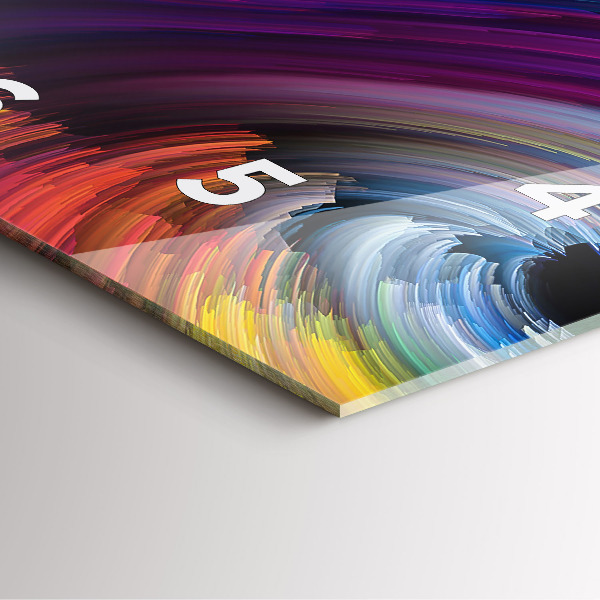 Horloge murale carrée 'Salle d''abstraction'