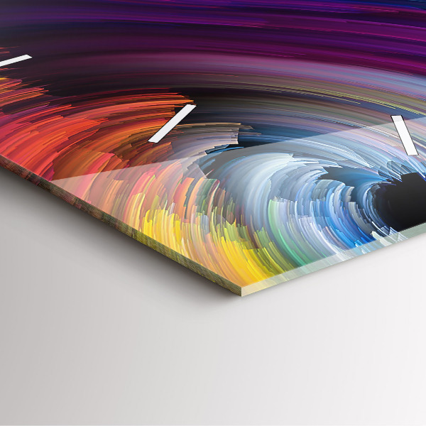 Horloge murale carrée 'Salle d''abstraction'