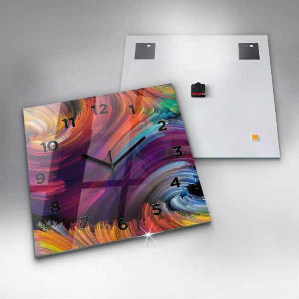 Horloge murale carrée 'Salle d''abstraction'